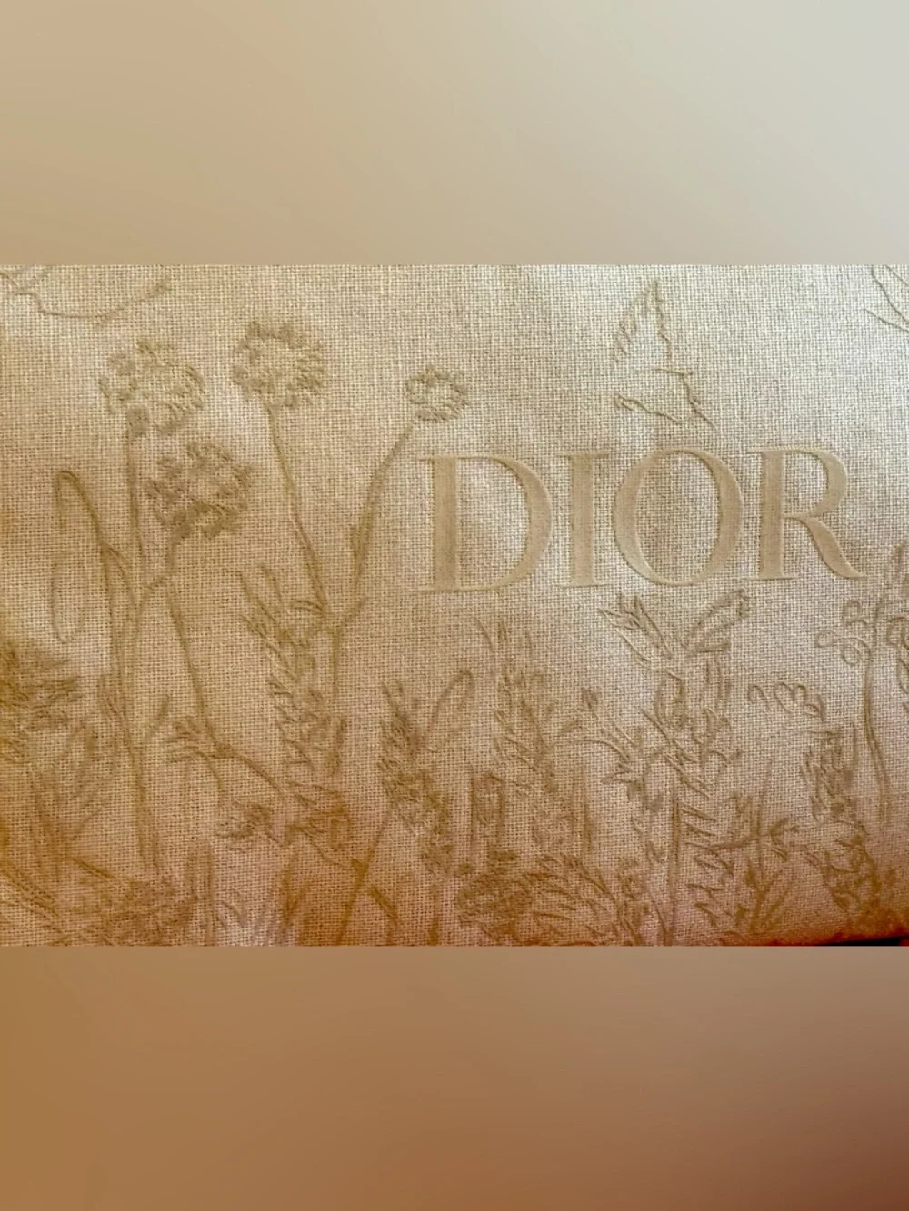 Dior Cream Embossed Floral Envelope Trousseau Bag - Picture 7 of 10